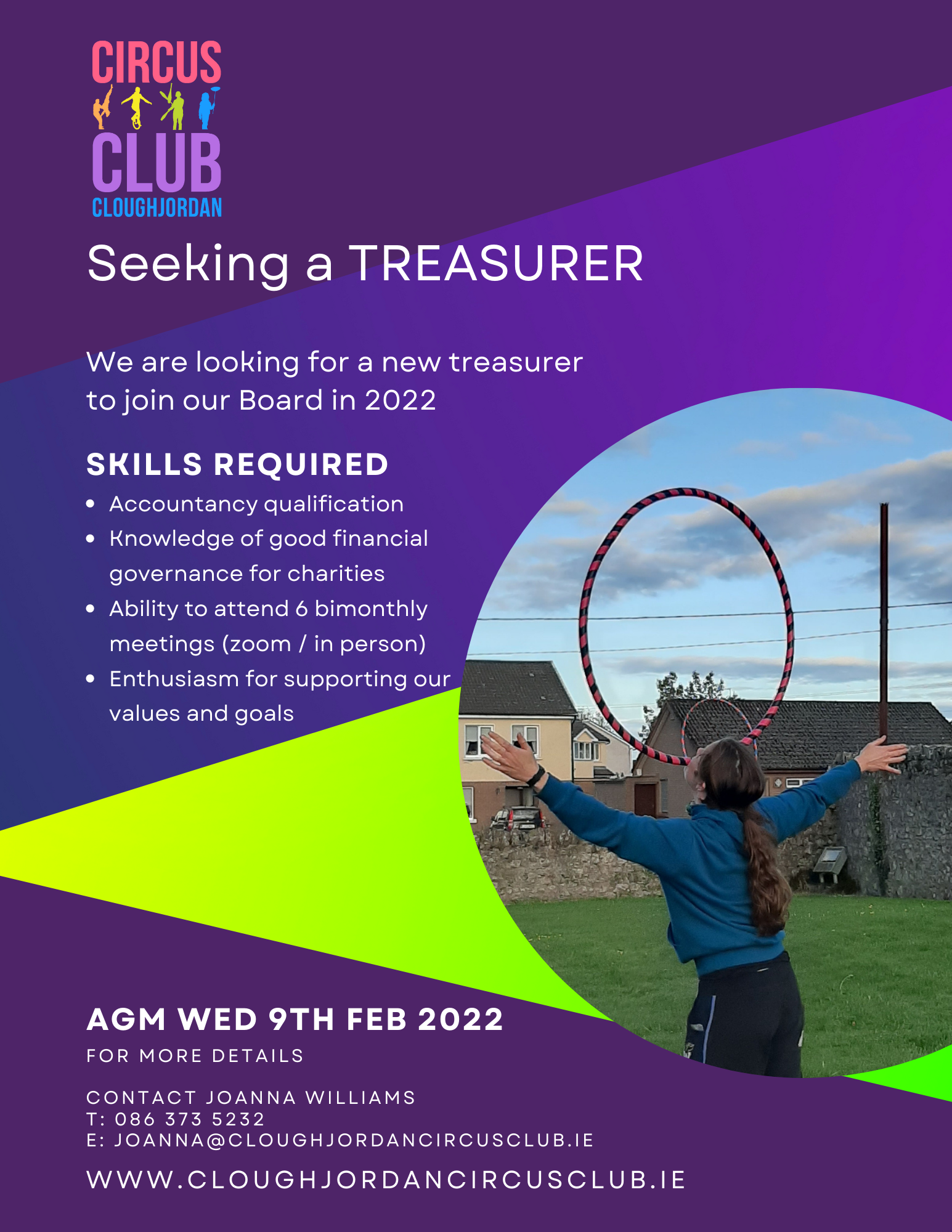 Image for Seeking a new Treasurer